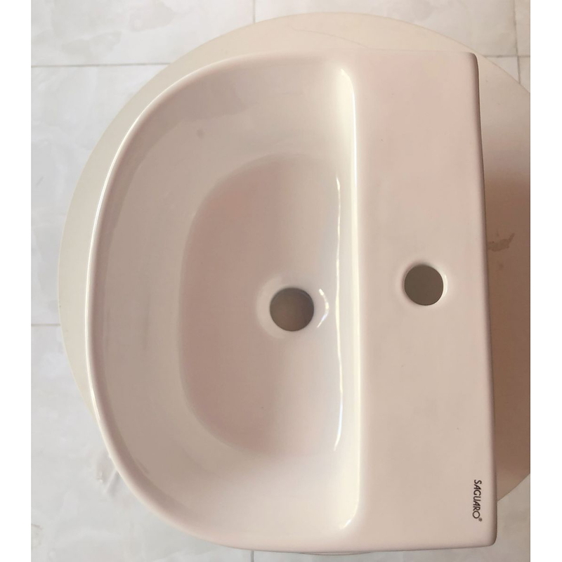 Lavabo chậu rửa mặt treo tường để bàn Saguaro Jade 1 lỗ