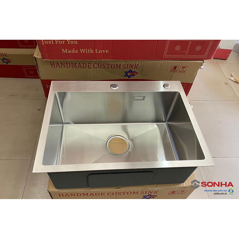 Chậu rửa bát inox 1 hố Kagol K6045