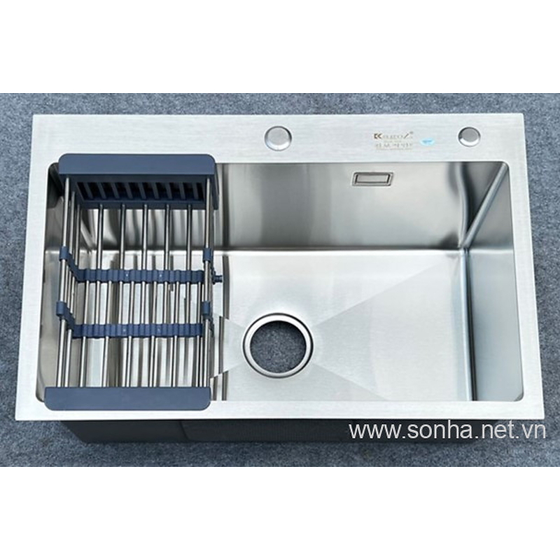 Chậu rửa bát inox 1 hố Kagol K6845