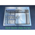 Chậu rửa bát inox 1 hố Kagol K6045