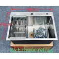 Chậu rửa bát inox 1 hố Kagol K6845