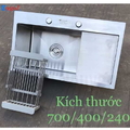 Chậu rửa bát inox 1 hố Kagol K7040B