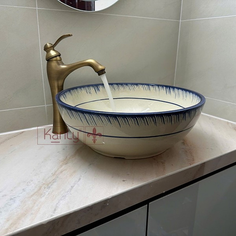 Chậu gốm mỹ thuật Kanly GV101