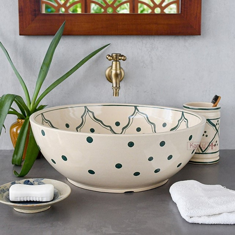 Chậu gốm mỹ thuật Kanly GV104