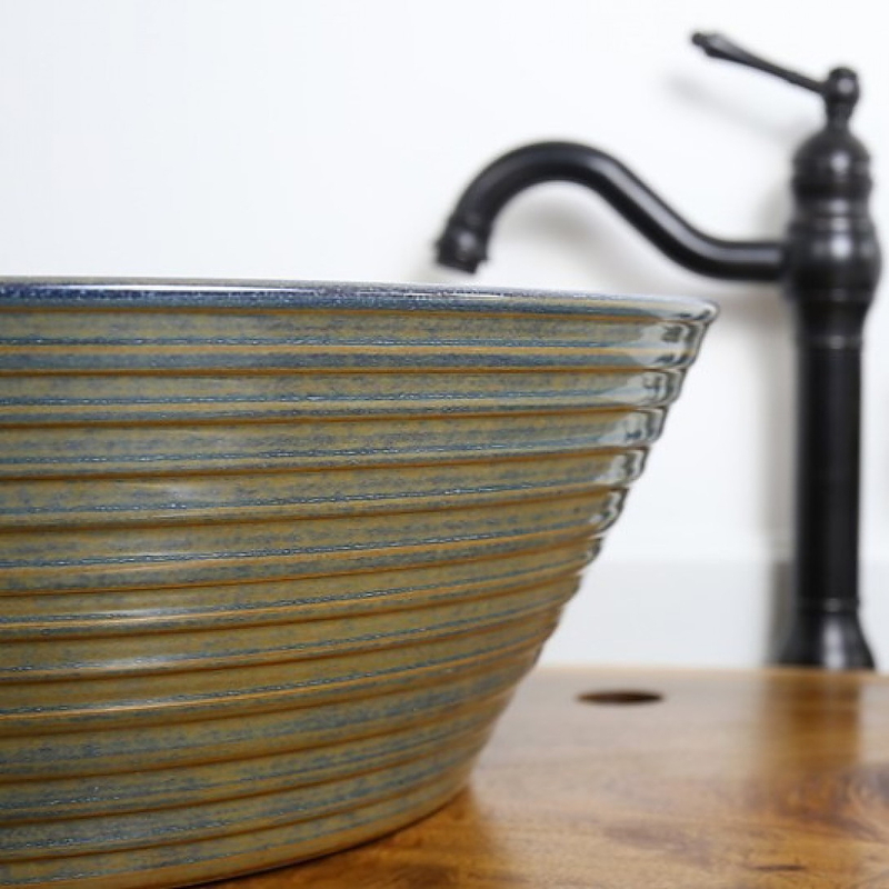 Chậu lavabo đặt bàn sứ mỹ thuật Kanly SU018