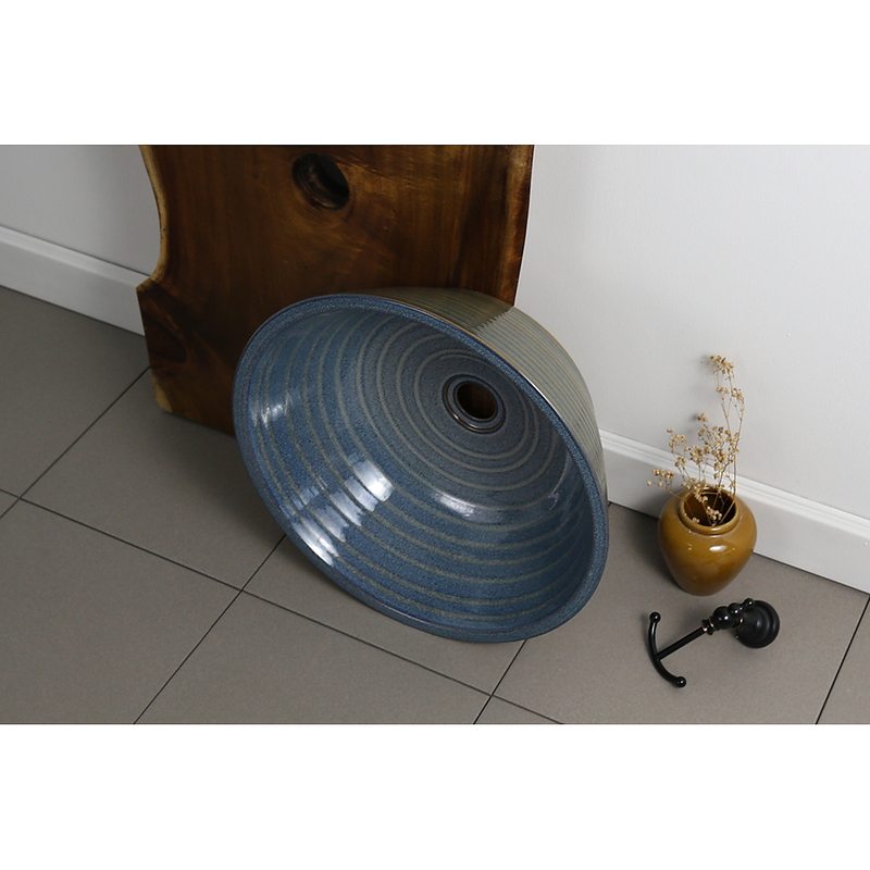Chậu lavabo đặt bàn sứ mỹ thuật Kanly SU018