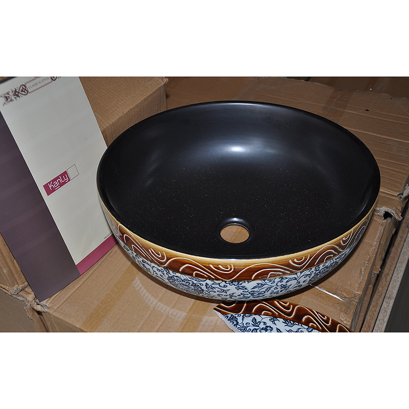 Chậu lavabo đặt bàn sứ mỹ thuật Kanly SU113