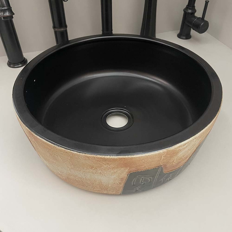 Chậu lavabo đặt bàn sứ mỹ thuật Kanly SU116
