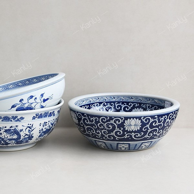 Chậu lavabo đặt bàn sứ mỹ thuật Kanly SU120