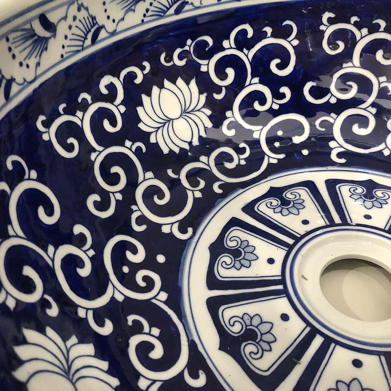 Chậu lavabo đặt bàn sứ mỹ thuật Kanly SU120