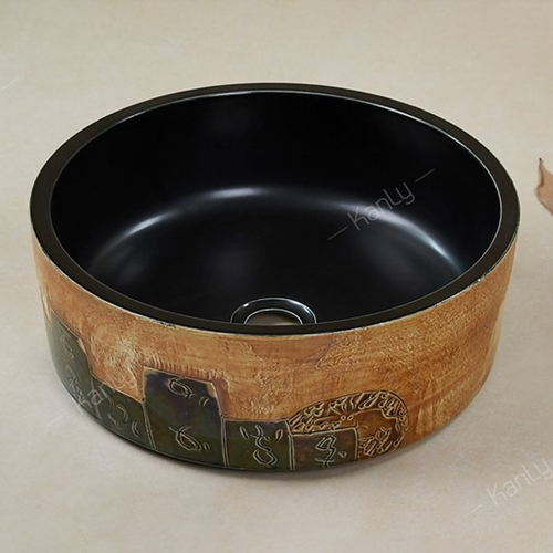 Chậu lavabo đặt bàn sứ mỹ thuật Kanly SU116
