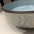 Chậu lavabo mỹ thuật bằng sứ Kanly SU111