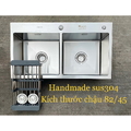 Chậu rửa bát inox 2 hố cân Kagol K8245 can