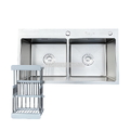Chậu rửa bát inox 2 hố cân Kagol K8245 can