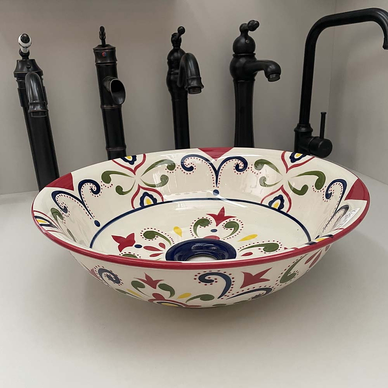 Chậu lavabo đặt bàn sứ mỹ thuật Kanly SU402
