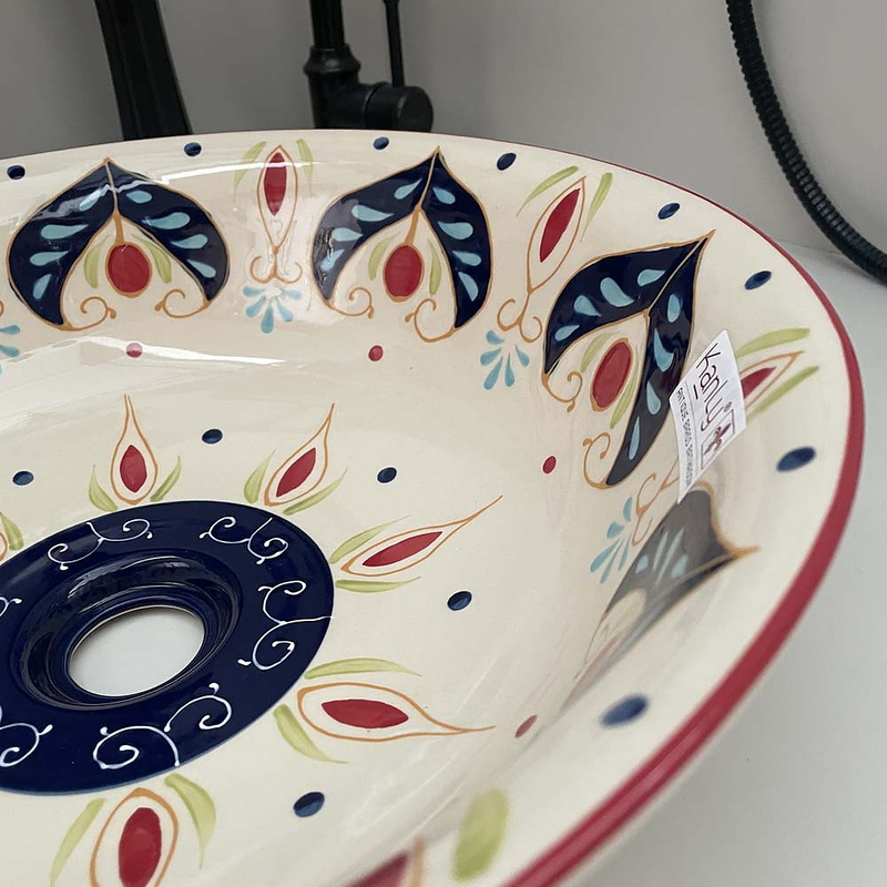 Chậu lavabo đặt bàn sứ mỹ thuật Kanly SU405
