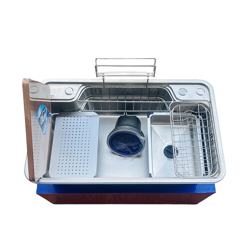 Chậu rửa bát inox 304 vân sần 1 hố Kagol K7848 N304