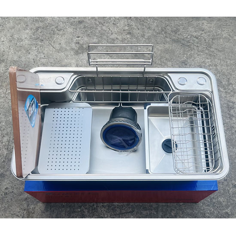 Chậu rửa bát inox 304 vân sần 1 hố Kagol K7848 N304