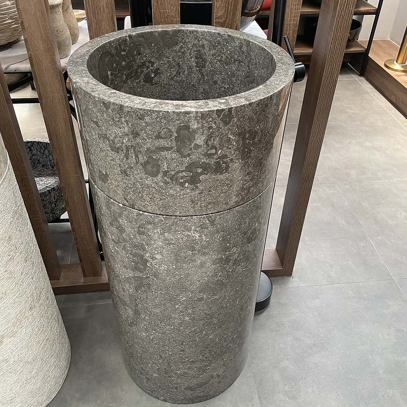 Chậu Rửa Mặt Đặt Sàn Đá Tự Nhiên Kanly MAR74FI