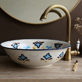 Chậu lavabo đặt bàn sứ mỹ thuật Kanly SU403