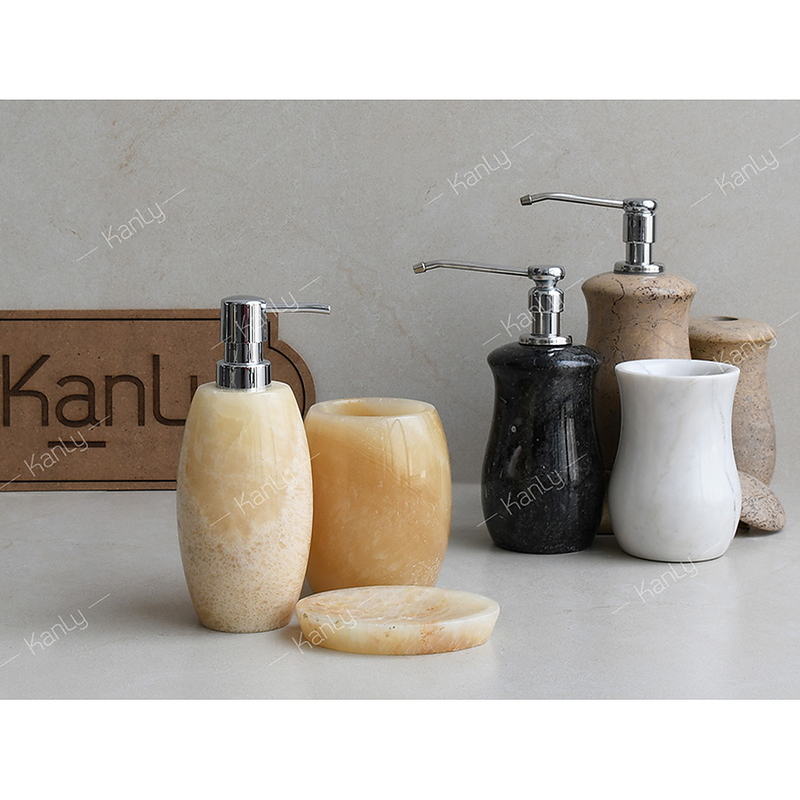 Bộ Lọ Đựng Xà Phòng Bằng Đá Kanly PK12