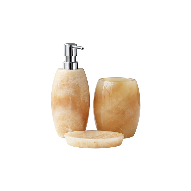 Bộ Lọ Đựng Xà Phòng Bằng Đá Kanly PK12