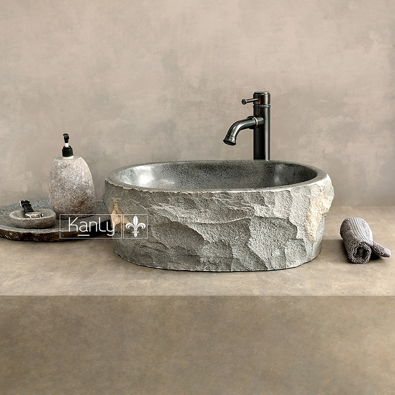 Chậu lavabo đá bazan Kanly MAR15BZ