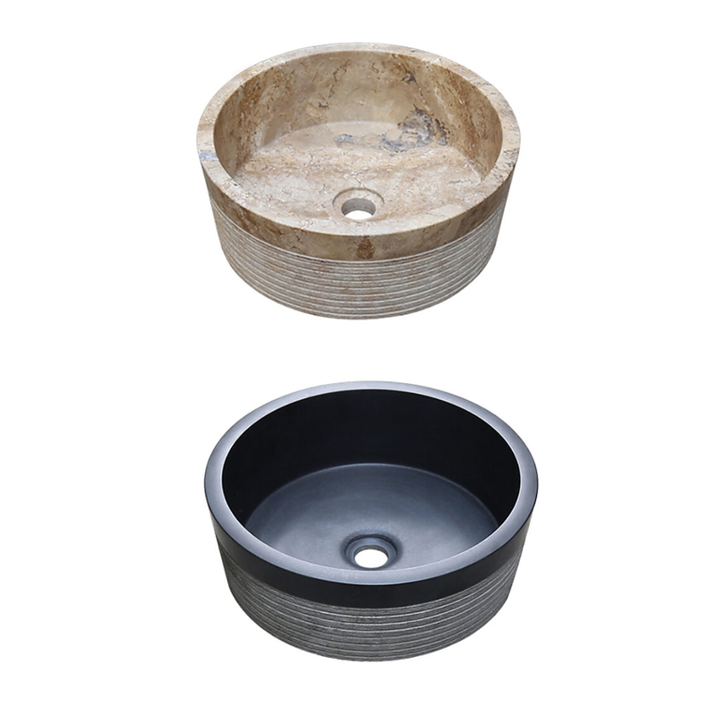 Chậu lavabo đá marble nguyên khối Kanly MAR8E