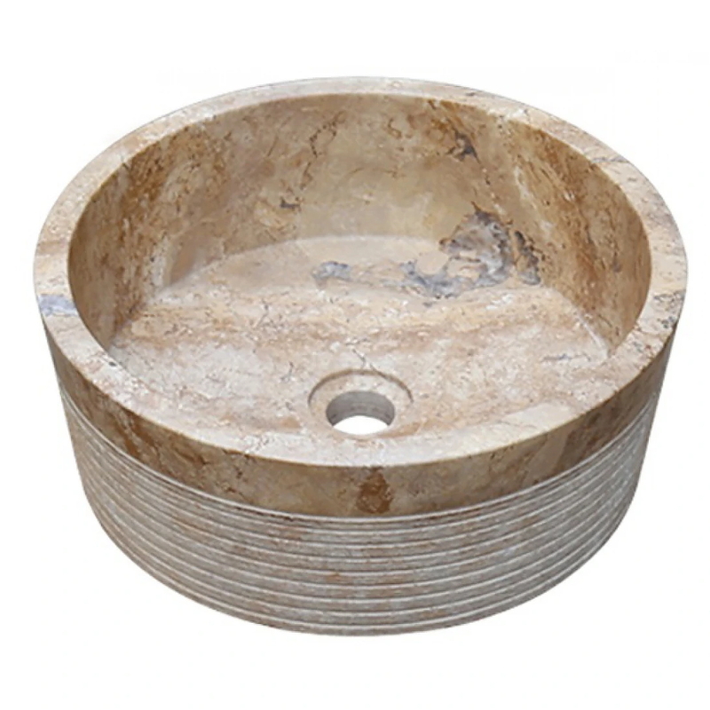 Chậu lavabo đá marble nguyên khối Kanly MAR8E