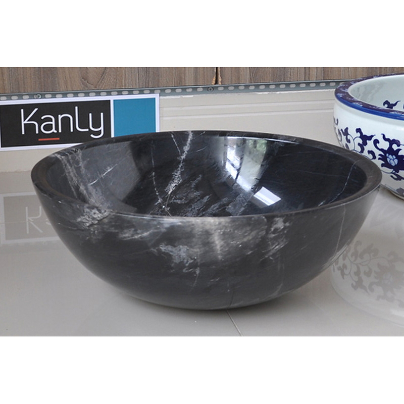 Chậu lavabo đặt bàn đá tự nhiên Kanly MAR12N