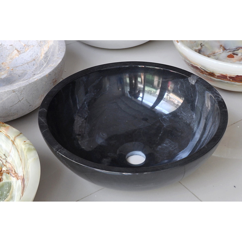Chậu lavabo đặt bàn đá tự nhiên Kanly MAR12N