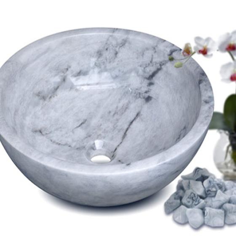Chậu lavabo đặt bàn đá tự nhiên Kanly MAR133N