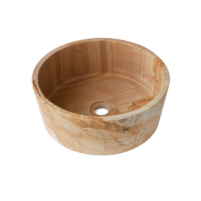 Chậu lavabo đặt bàn đá tự nhiên Kanly MAR723N