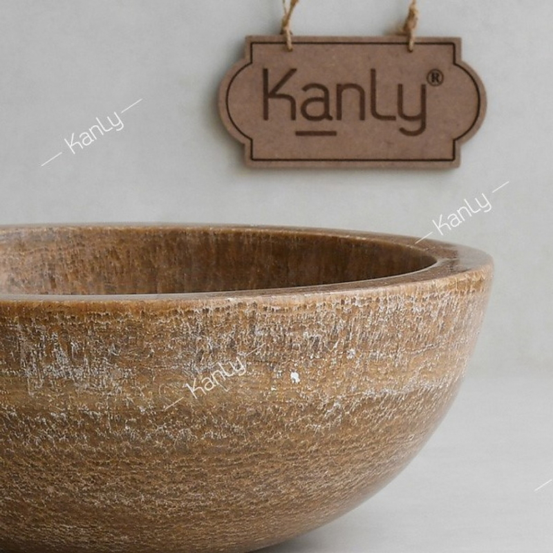 Chậu lavabo đặt bàn đá tự nhiên Kanly ONY19i
