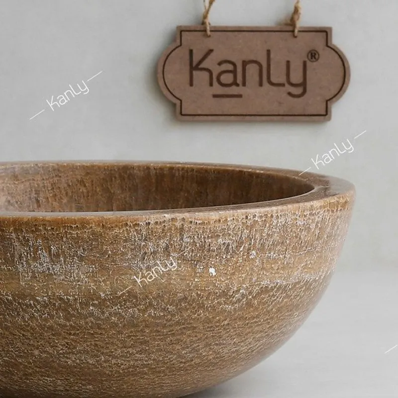 Chậu lavabo đặt bàn đá tự nhiên Kanly ONY19i