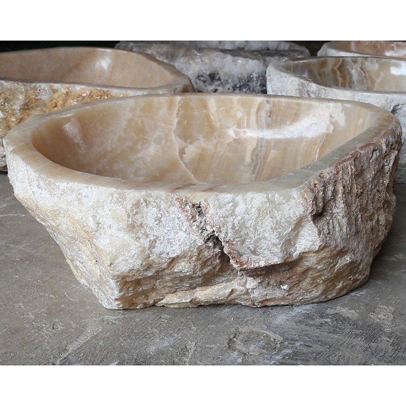 Chậu lavabo đặt bàn đá tự nhiên Kanly ONY51i