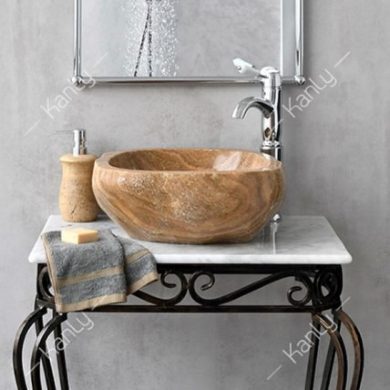 Chậu lavabo đặt bàn đá tự nhiên Kanly ONY59i