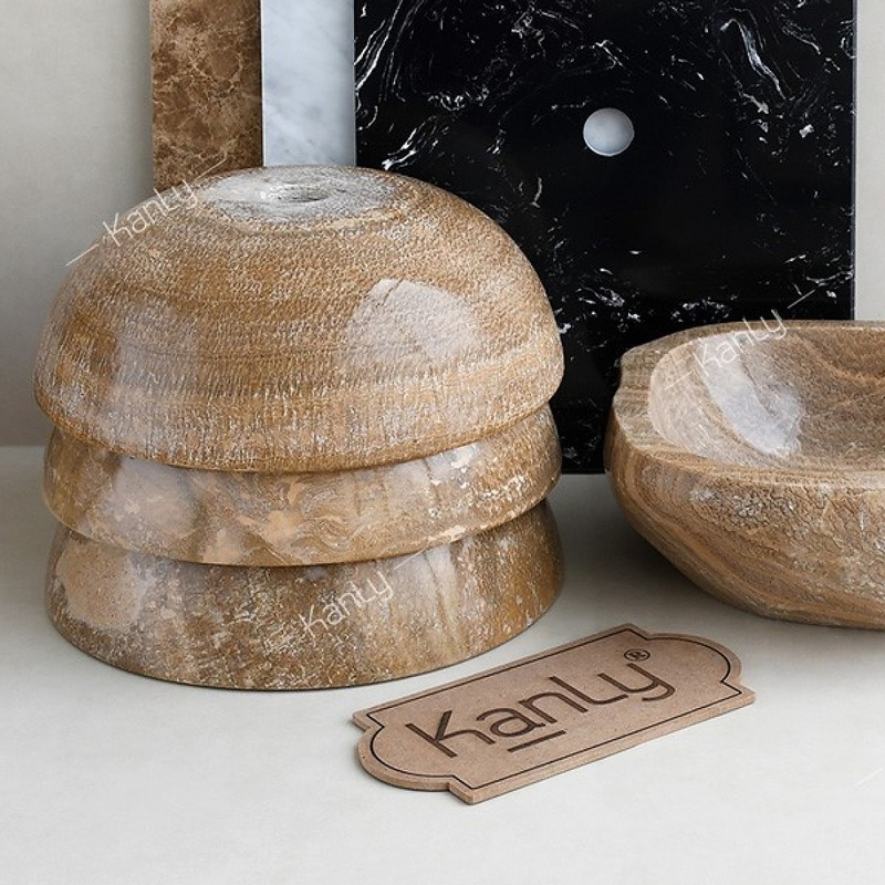 Chậu lavabo đặt bàn đá tự nhiên Kanly ONY59i