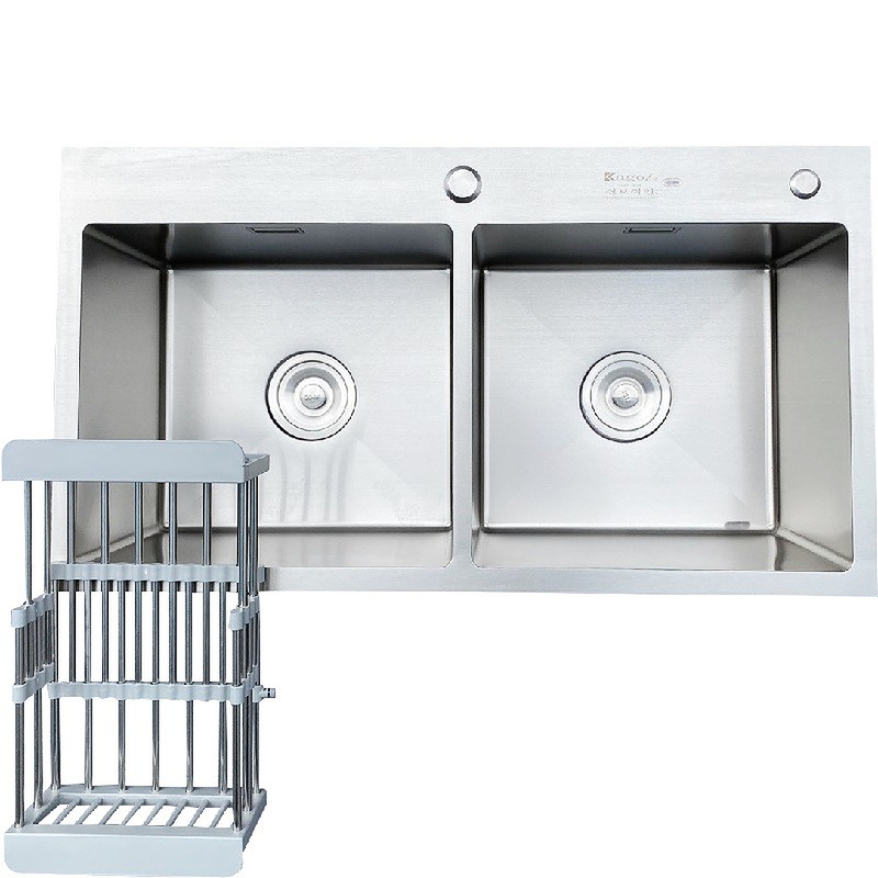 Chậu rửa bát 2 hố cân inox 304 Kagol K8850 304