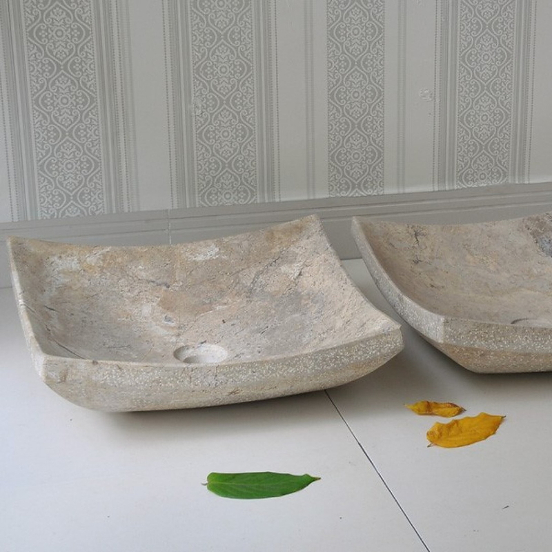 Chậu Rửa Mặt Đặt Bàn Đá Tự Nhiên Kanly MAR34V