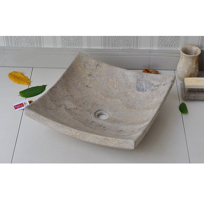 Chậu Rửa Mặt Đặt Bàn Đá Tự Nhiên Kanly MAR34V