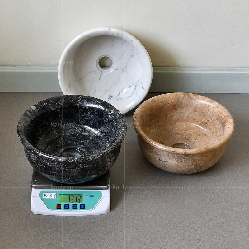 Chậu Rửa Mặt Đặt Bàn Đá Tự Nhiên Kanly MAR62V