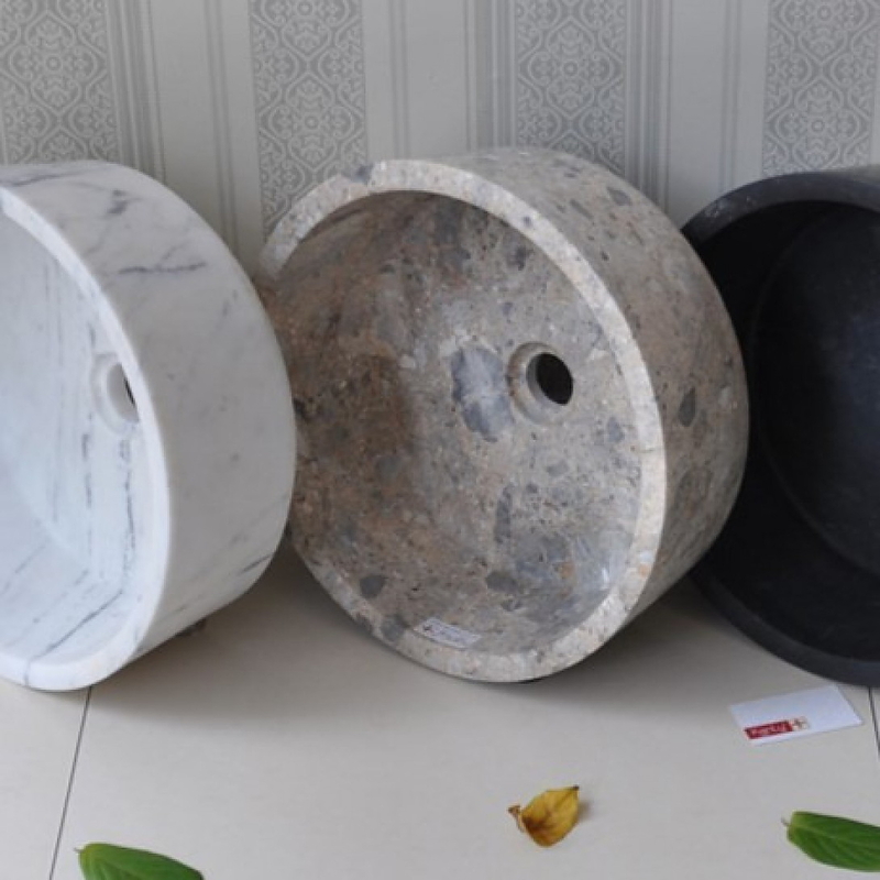 Chậu Rửa Mặt Đặt Bàn Đá Tự Nhiên Kanly MAR7E1