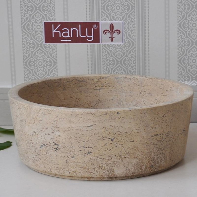 Chậu Rửa Mặt Đặt Bàn Đá Tự Nhiên Kanly MAR7E4