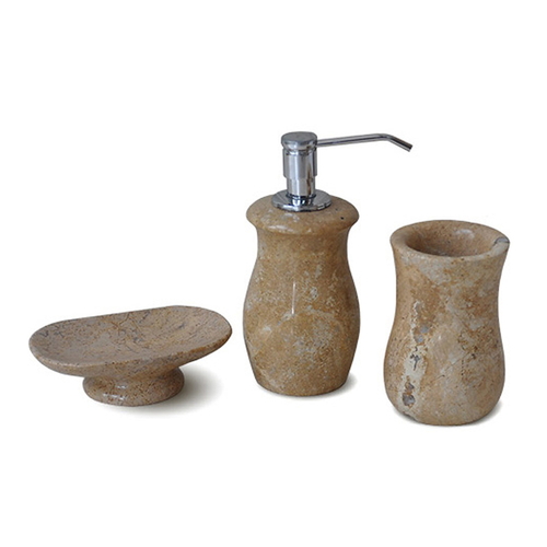 Bộ Lọ Đựng Xà Phòng Bằng Đá Kanly PK04