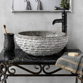 Chậu lavabo đặt bàn đá Marble tự nhiên Kanly MAR14Bi