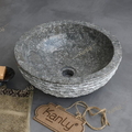 Chậu lavabo đặt bàn đá Marble tự nhiên Kanly MAR14Bi