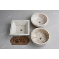 Chậu lavabo đặt bàn đá Marble tự nhiên Kanly MAR7E1i