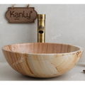 Chậu lavabo đặt bàn đá tự nhiên Kanly MAR13N