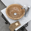 Chậu lavabo đặt bàn đá tự nhiên Kanly ONY19i